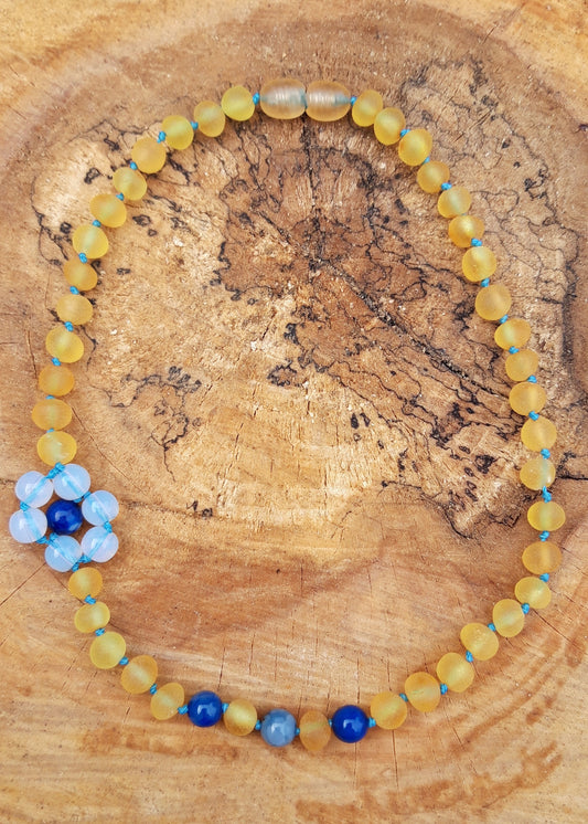 Baltic amber necklace for children