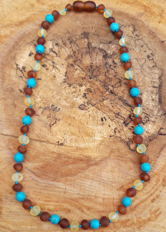 Baltic amber necklace for children