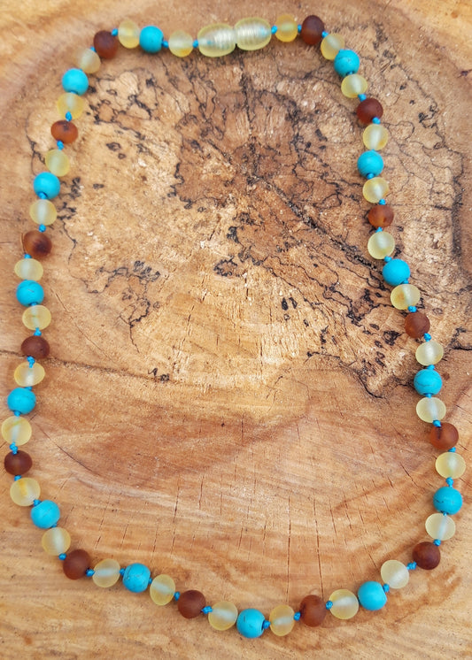 Baltic amber necklace for children