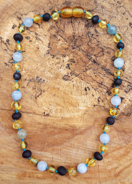 Baltic amber necklace for children