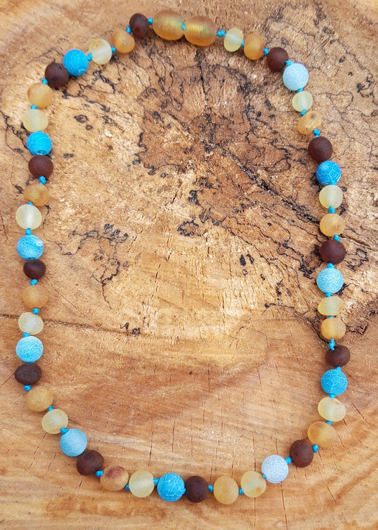 Baltic amber necklace for children