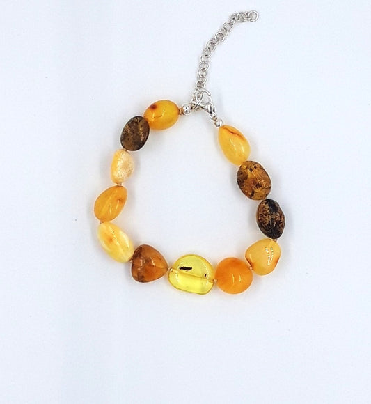 Baltic amber bracelet for adults