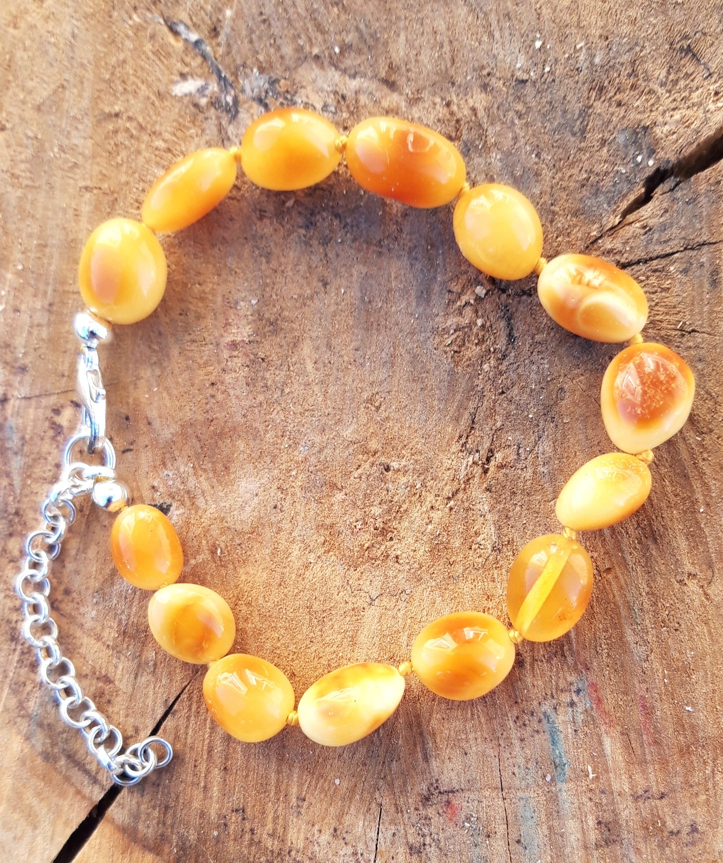 Baltic amber necklace and bracelet for adult