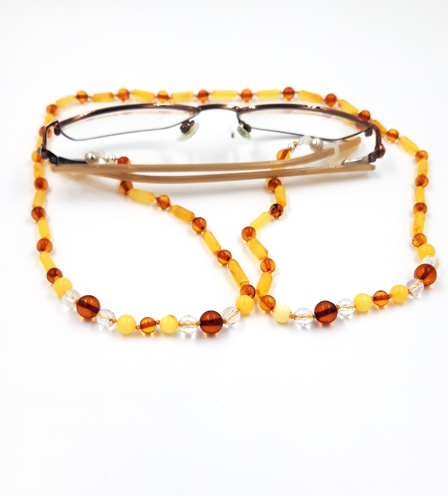 Natural Baltic amber glasses holder