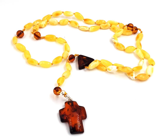 Catholic rosary from Baltic amber ( 1; 3; 5 units )