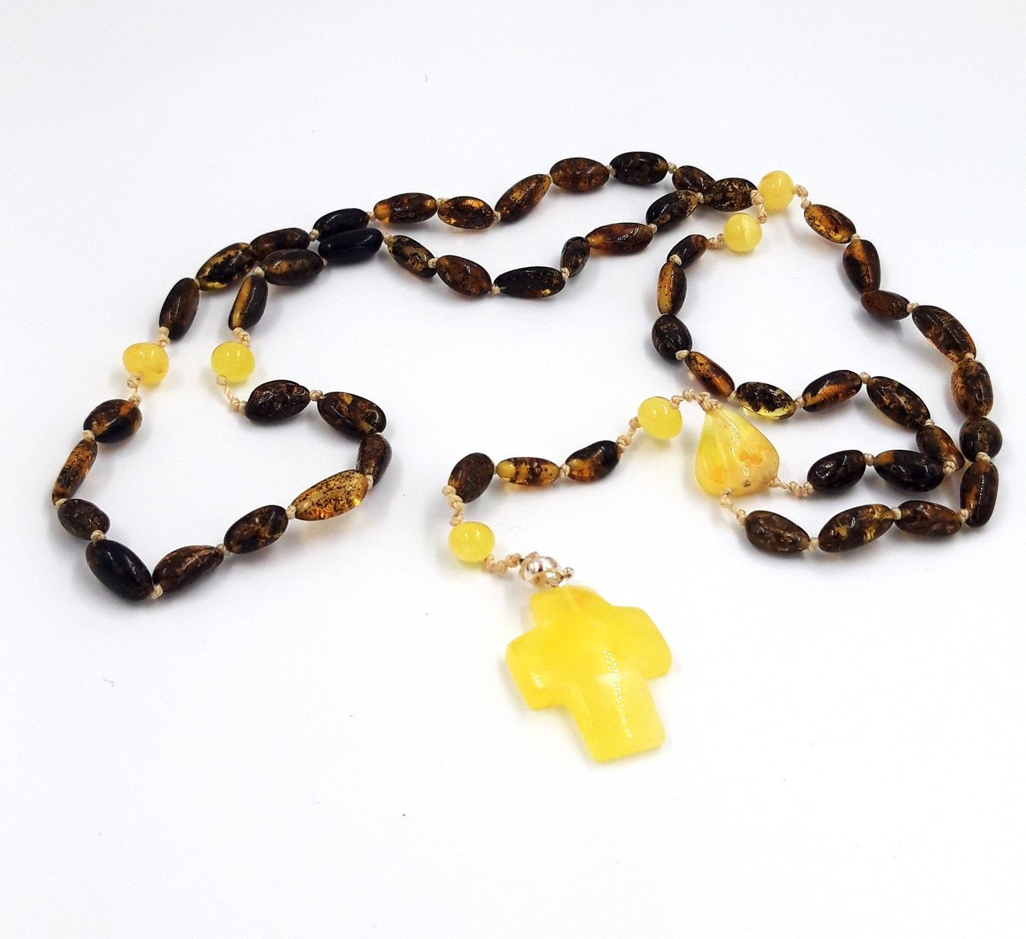 Catholic rosary from Baltic amber