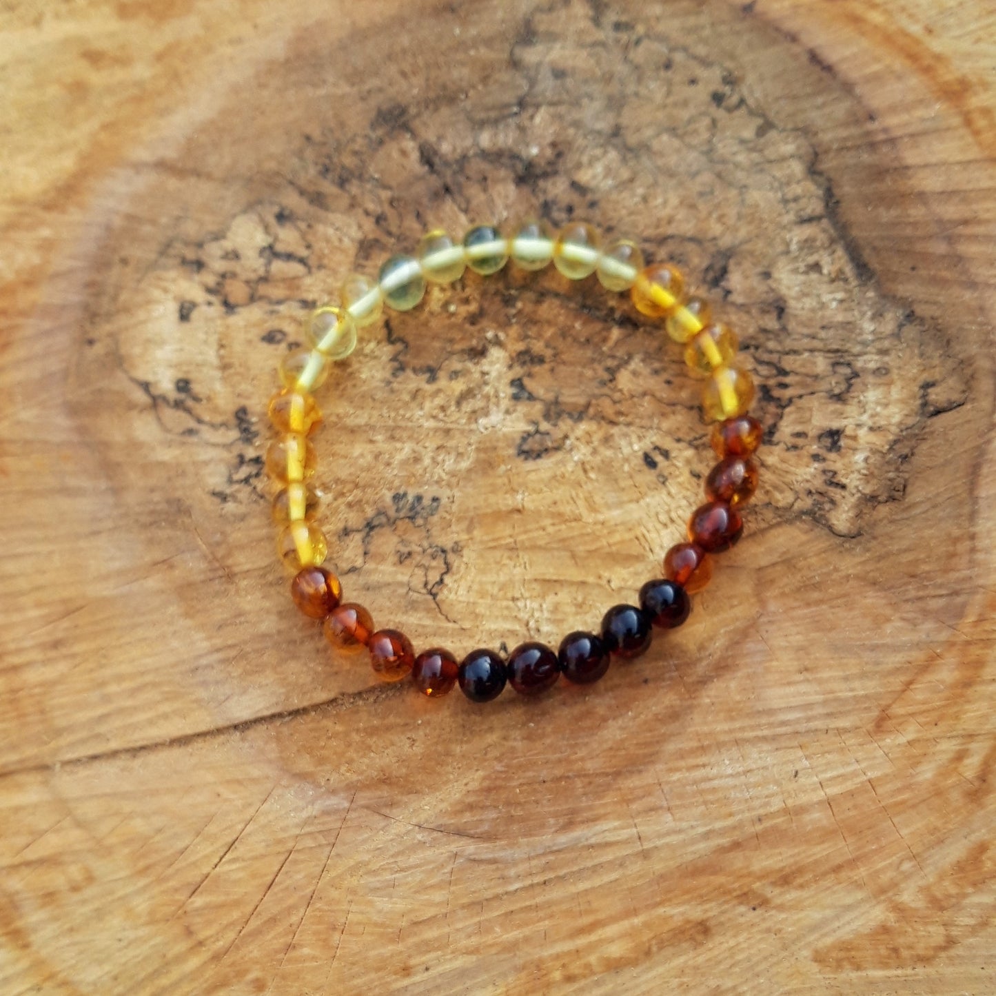 Baltic amber bracelet for adult. Polished or unpolished amber.