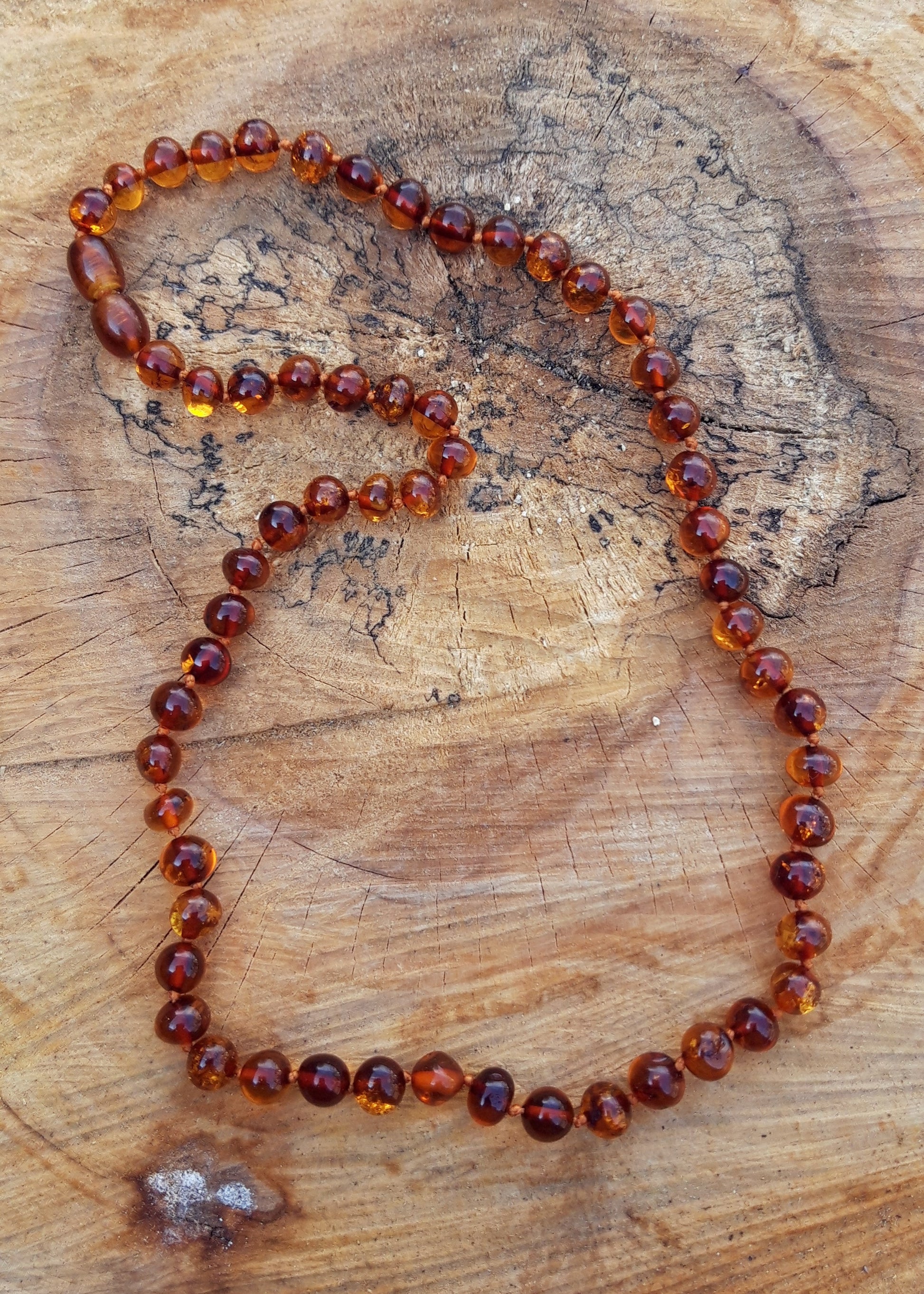 Baltic amber necklace for adults