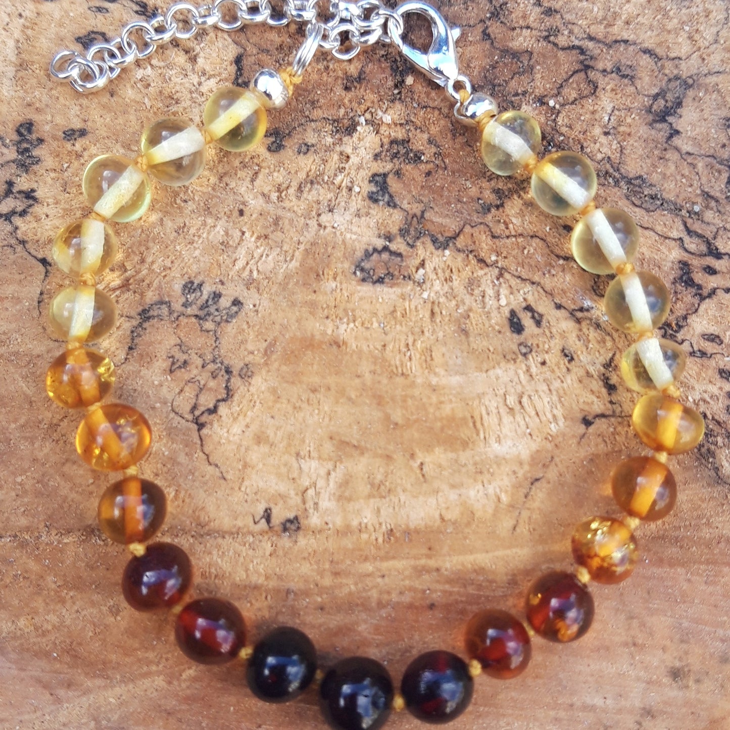 Baltic amber bracelet /anklet for adult