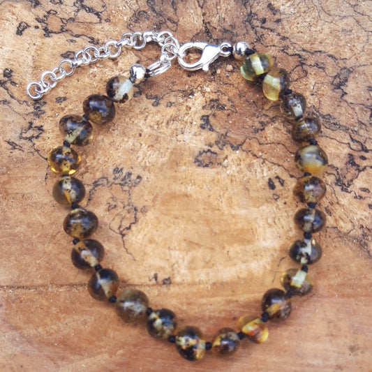Baltic amber bracelet/anklet for adult
