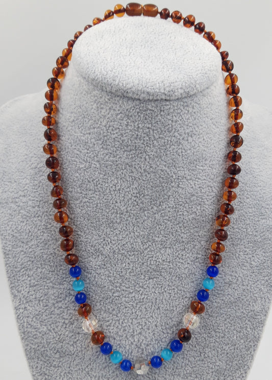 Baltic amber necklace for aldut