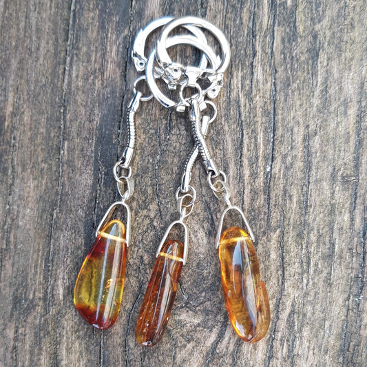 Keychain with amber( 3 units )