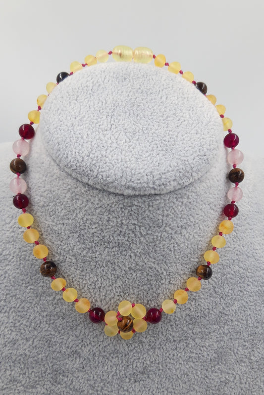 Baltic amber necklace for children