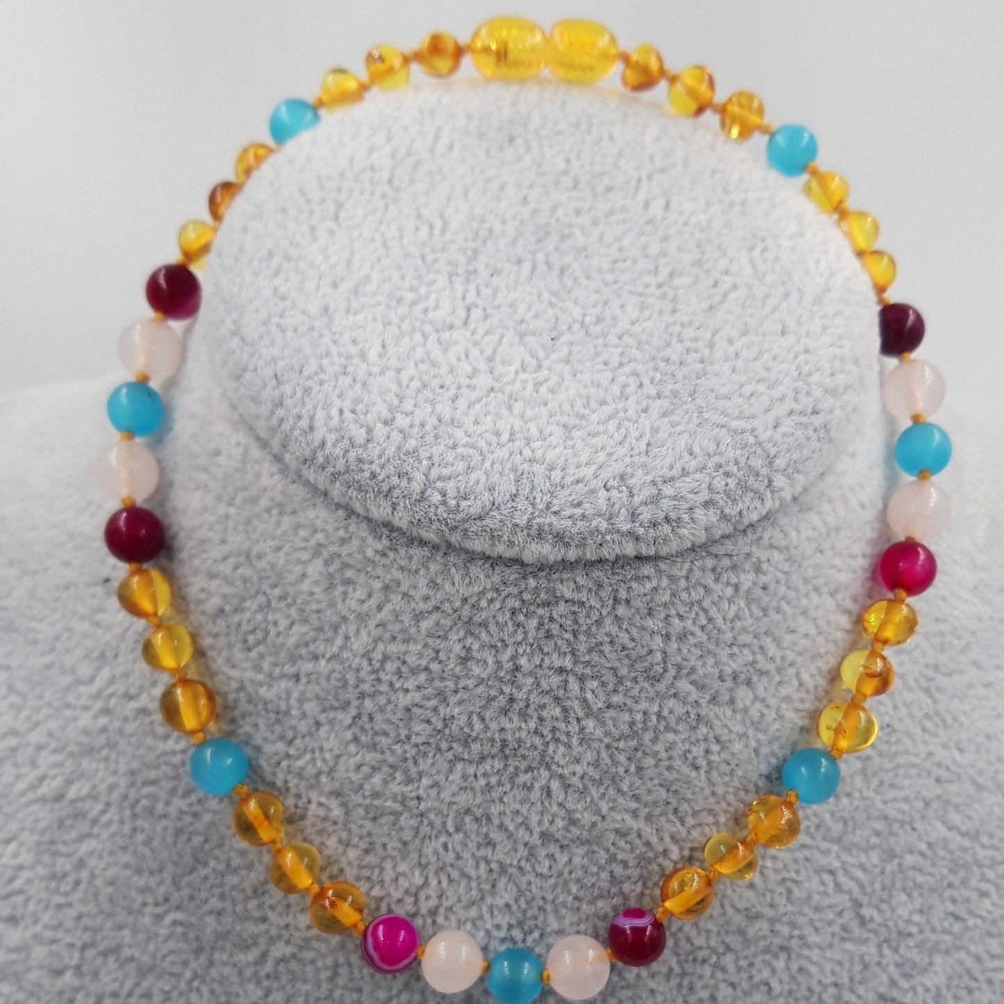 Baltic amber necklace for children