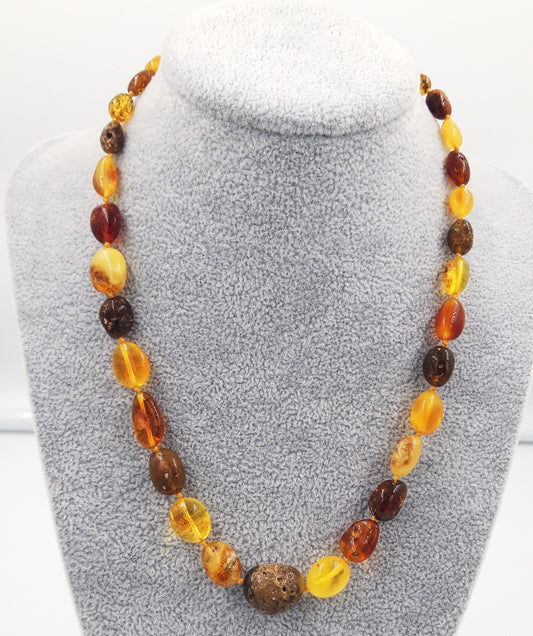 Baltic amber necklace for adult